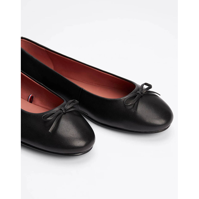 Product TOMMY HILFIGER BALLERINA LEATHER FLAT BOW base image