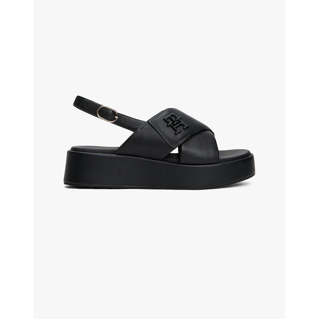 Product TOMMY HILFIGER TH LOGO HW PADDED LEATHER SANDAL base image