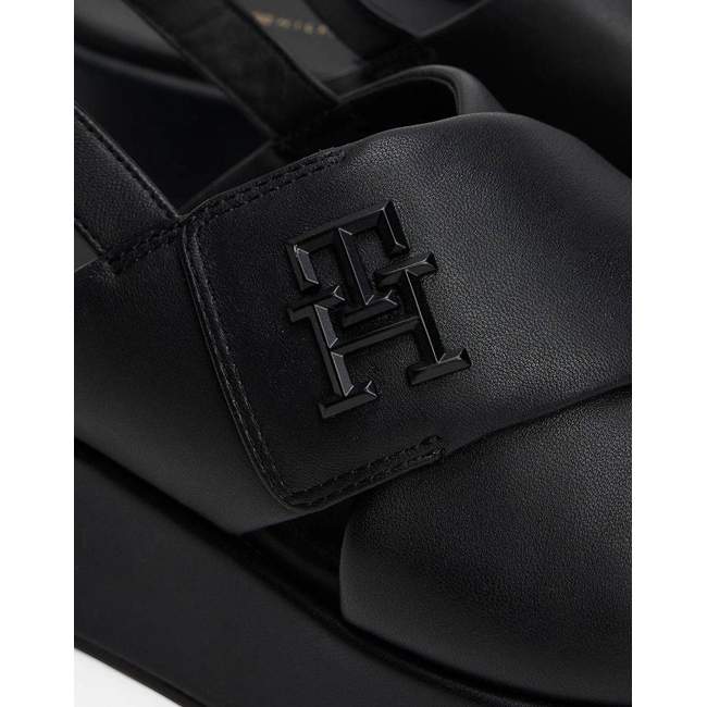 Product TOMMY HILFIGER TH LOGO HW PADDED LEATHER SANDAL base image