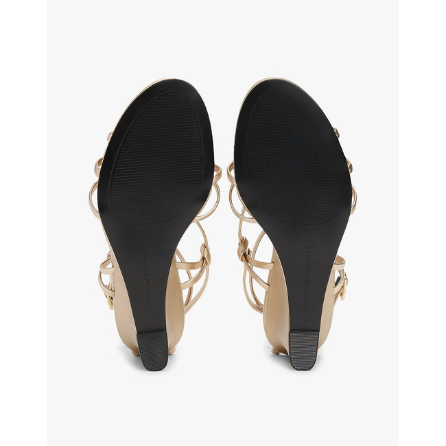 Product TOMMY HILFIGER METAL LEATHER KNOTS WEDGE SANDAL base image
