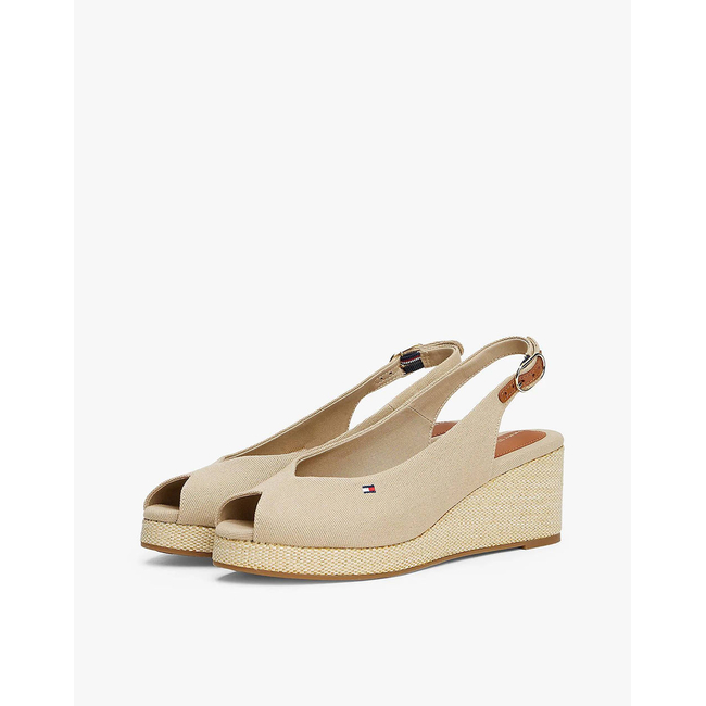 Product TOMMY HILFIGER FLAG MID WEDGE ESPAD SLINGBACK base image