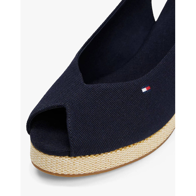 Product TOMMY HILFIGER FLAG MID WEDGE ESPAD SLINGBACK base image