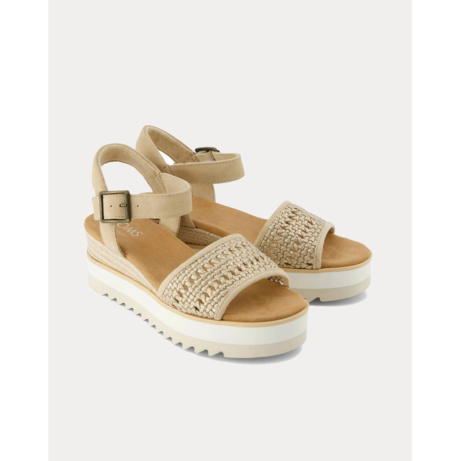 Product TOMS CHA MET LTHR BASKET WM DIANA SAND base image