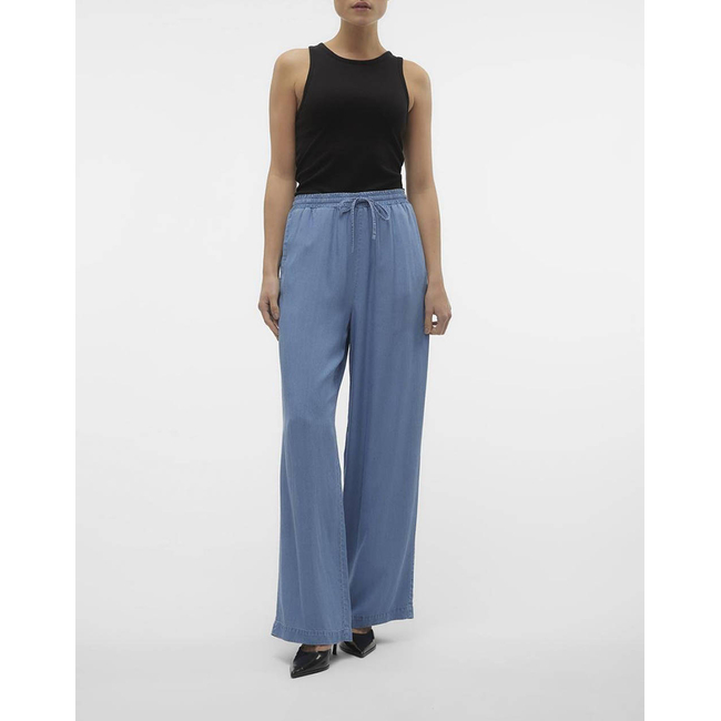 Product VERO MODA VMBREE HW LONG LOOSE TENCEL PANTS GA base image