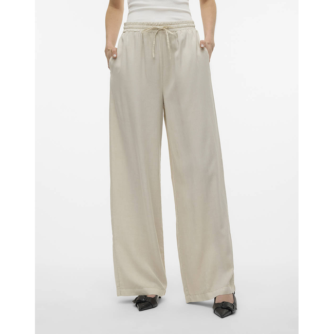 Product VERO MODA VMBREE HW LONG LOOSE TENCEL PANTS GA base image