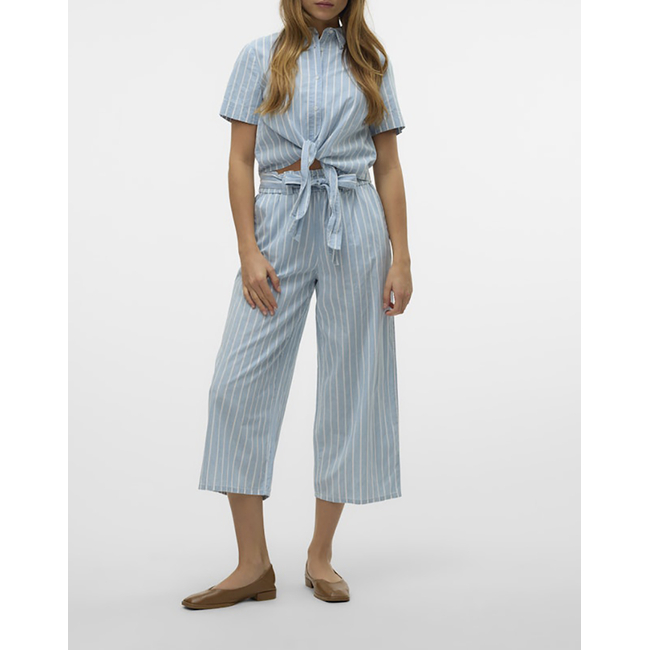 Product VERO MODA VMXENIA HR CHAMBRAY PAPERBAG CULOTTE base image