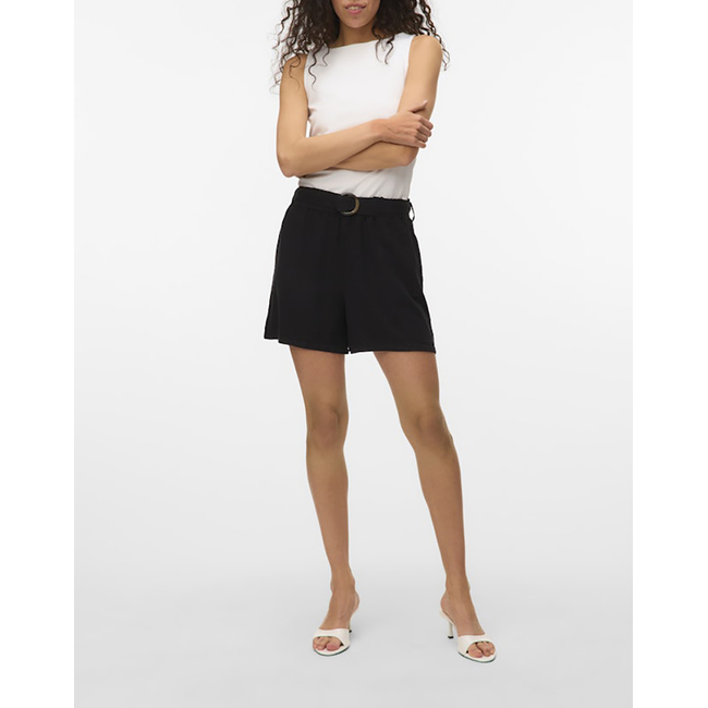 Product VERO MODA VMFLEUR HW PAPERBAG BELT TENCEL SHORTS base image