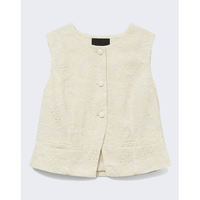Product VERO MODA VMELINE SL SHORT EMBR WAISTCOAT base image