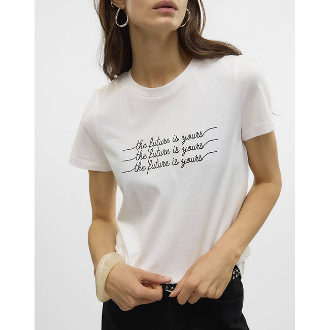 Product VERO MODA VMVIVA S/S O-NECK T-SHIRT JRS BTQ GA base image