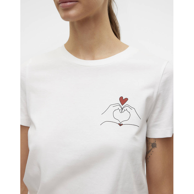 Product VERO MODA VMVIVA S/S O-NECK T-SHIRT JRS BTQ GA base image