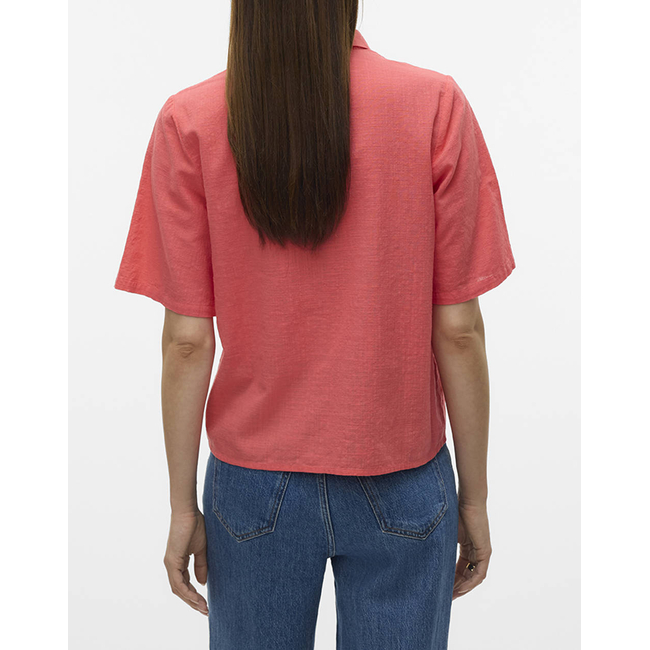 Product VERO MODA VMBARCY S/S SHIRT WVN BTQ GA base image