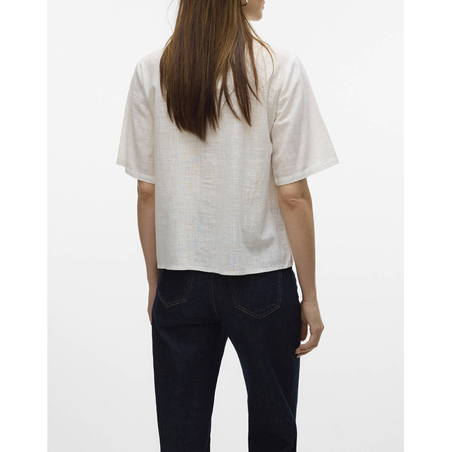 Product VERO MODA VMBARCY S/S SHIRT WVN BTQ GA base image