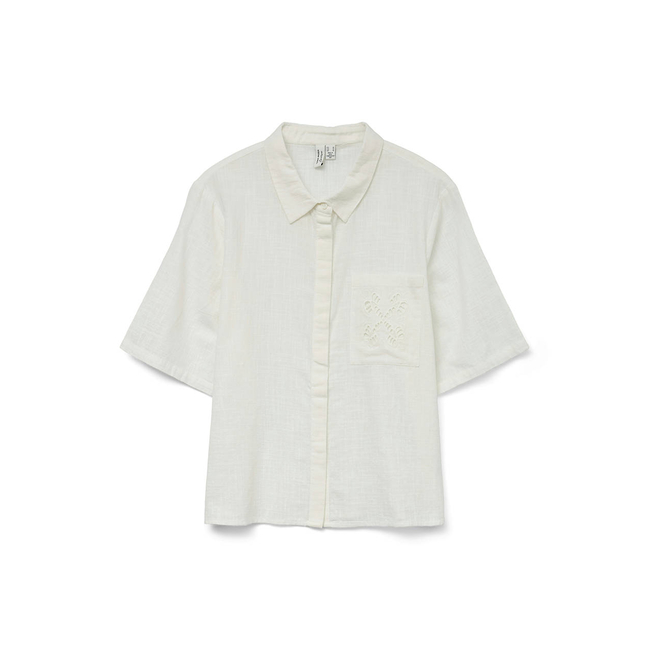 Product VERO MODA VMBARCY S/S SHIRT WVN BTQ GA base image