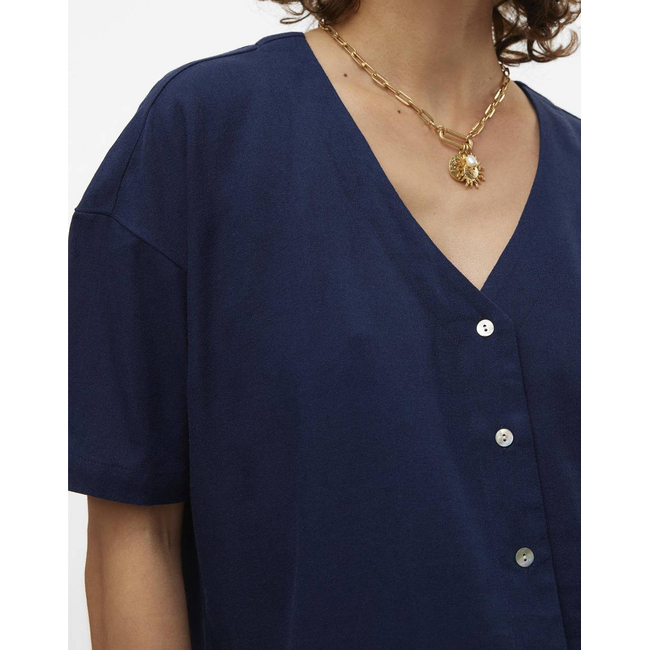 Product VERO MODA VMMYMILO 2/4 V-NECK SHIRT WVN GA base image