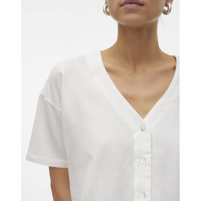 Product VERO MODA VMMYMILO 2/4 V-NECK SHIRT WVN GA base image