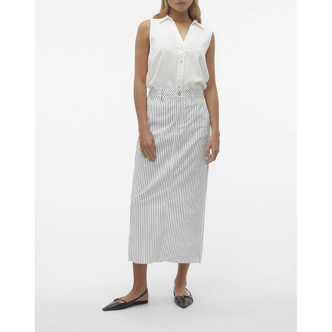 Product VERO MODA VMMYMILO SL V-NECK SHIRT WVN  GA base image