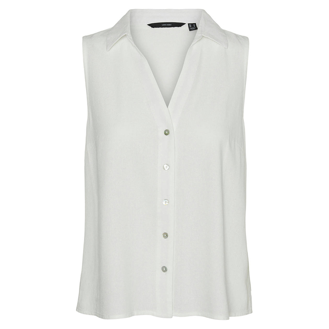 Product VERO MODA VMMYMILO SL V-NECK SHIRT WVN  GA base image