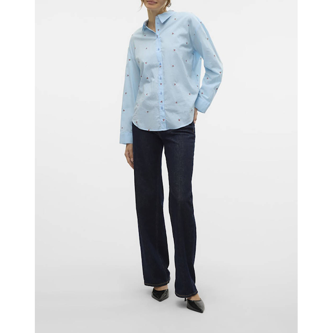 Product VERO MODA VMODONA LS SHIRT WVN base image