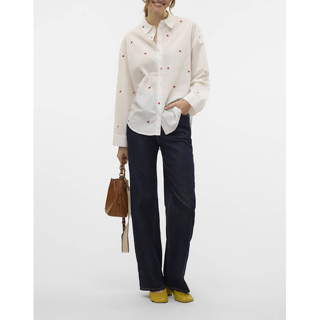 Product VERO MODA VMODONA LS SHIRT WVN base image