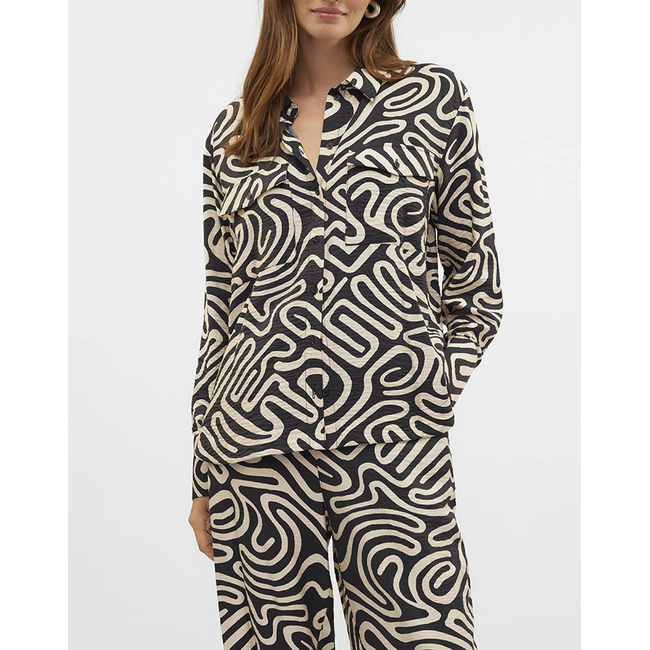Product VERO MODA VMVIGDIS L/S SHIRT WVN BTQ GA base image