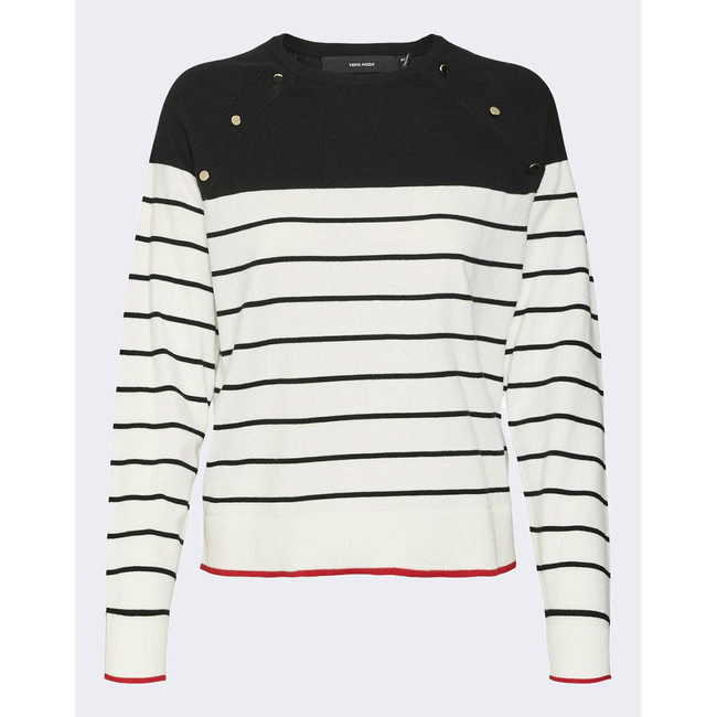 Product VERO MODA VMALMA LS O-NECK RAGLAN PULLOVER BOO base image