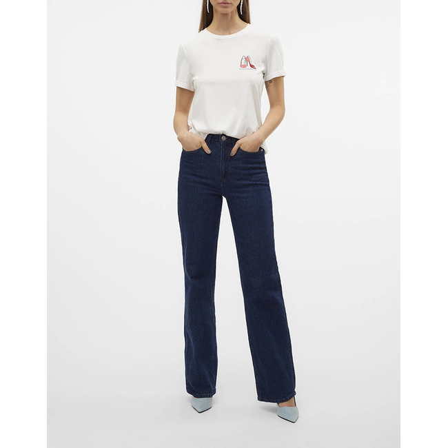 Product VERO MODA VMVILLA S/S O-NECK T-SHIRT JRS BTQ GA base image