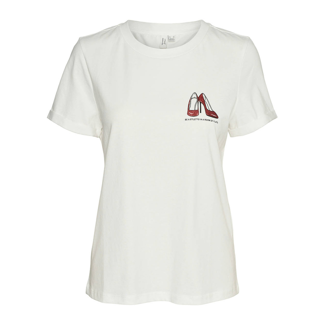 Product VERO MODA VMVILLA S/S O-NECK T-SHIRT JRS BTQ GA base image
