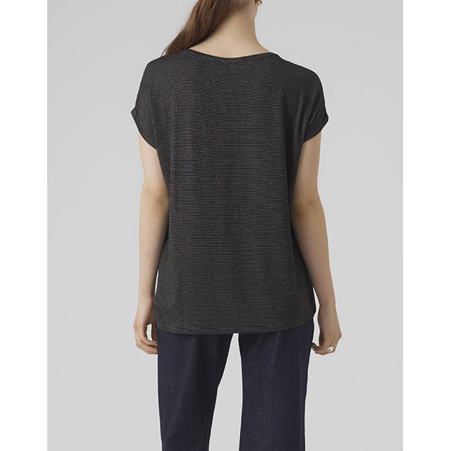 Product VERO MODA VMLAVA GLITTER SS TOP STRIPE GA JRS NOOS base image
