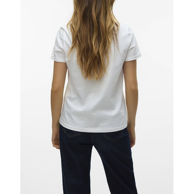 Product VERO MODA VMBITONA S/S V-NECK T-SHIRT JRS BTQ GA base image