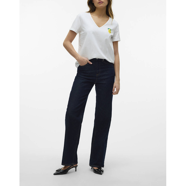 Product VERO MODA VMBITONA S/S V-NECK T-SHIRT JRS BTQ GA base image
