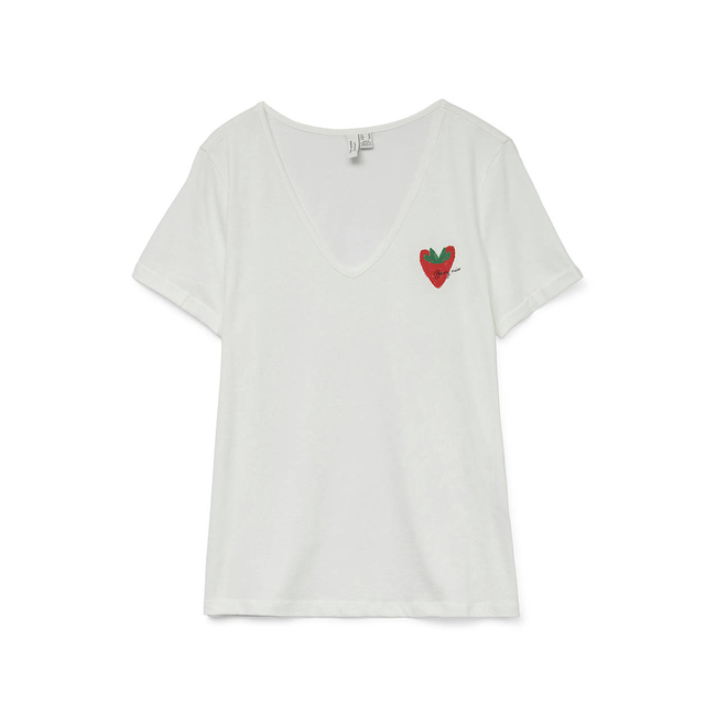 Product VERO MODA VMBITONA S/S V-NECK T-SHIRT JRS BTQ GA base image