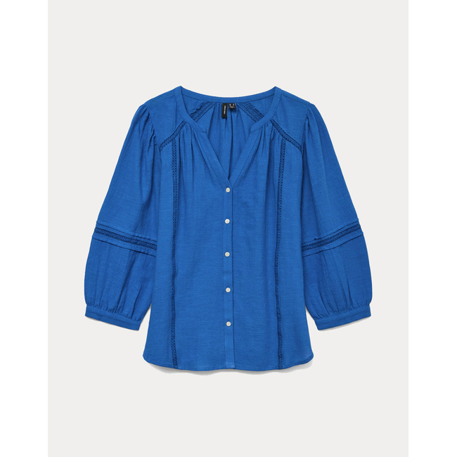 Product VERO MODA VMOLYA 3/4 TOP WVN GA base image