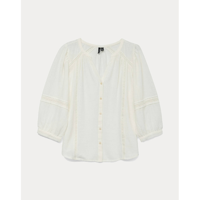 Product VERO MODA VMOLYA 3/4 TOP WVN GA base image