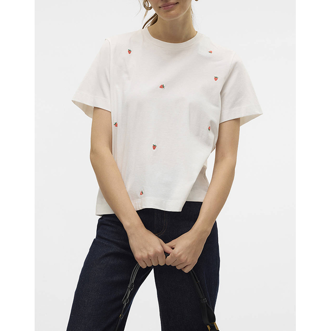Product VERO MODA VMSOLVEI METTE SS TOP BOX JRS SPE GA base image