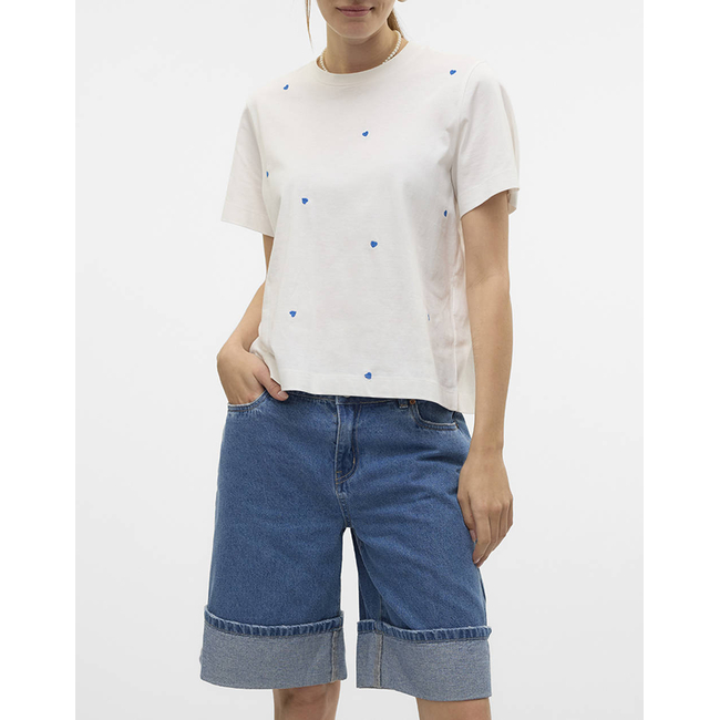 Product VERO MODA VMSOLVEI METTE SS TOP BOX JRS SPE GA base image