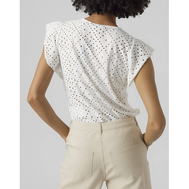 Product VERO MODA VMTASSA SL FRILL TOP NOOS base image
