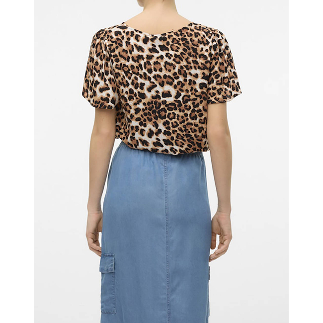 Product VERO MODA VMEASY JOY V-NECK SS BLOUSE WVN GA base image