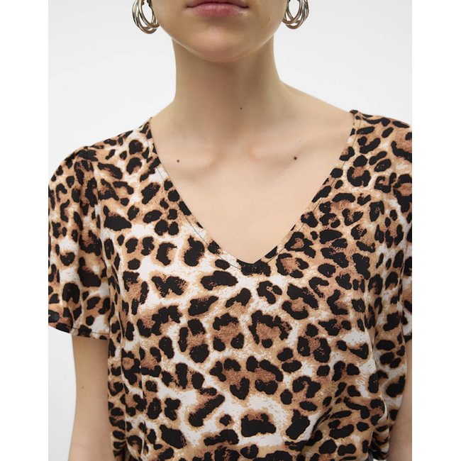 Product VERO MODA VMEASY JOY V-NECK SS BLOUSE WVN GA base image
