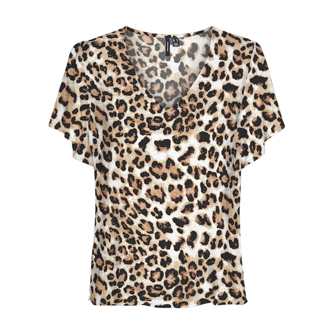 Product VERO MODA VMEASY JOY V-NECK SS BLOUSE WVN GA base image