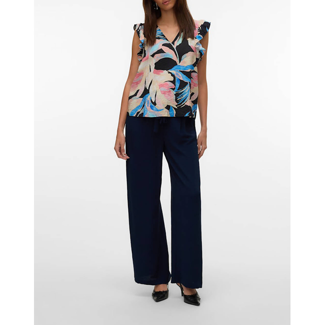 Product VERO MODA VMJOSIE SL V-NECK TOP WVN GA base image