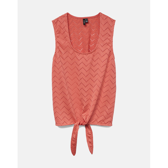Product VERO MODA VMTHAS SL TIE TOP JRS GA VO base image