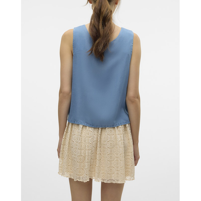 Product VERO MODA VMFLEUR SL STRING 2WAY TENCEL TOP GA base image