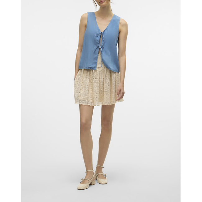 Product VERO MODA VMFLEUR SL STRING 2WAY TENCEL TOP GA base image