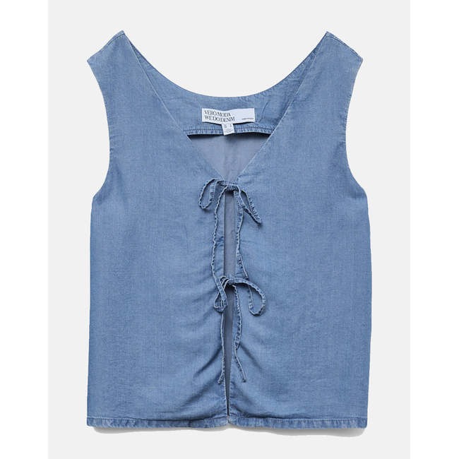 Product VERO MODA VMFLEUR SL STRING 2WAY TENCEL TOP GA base image