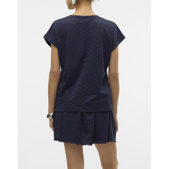 Product VERO MODA VMTHAS SS V-NECK TOP JRS GA VO base image