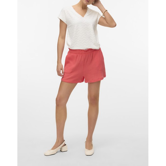 Product VERO MODA VMTHAS SS V-NECK TOP JRS GA VO base image