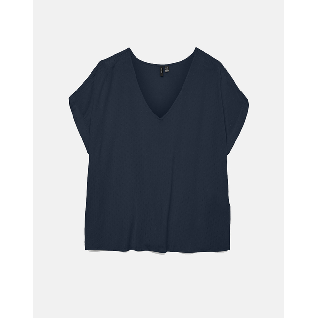 Product VERO MODA VMGABBI SS V-NECK TOP WVN GA base image