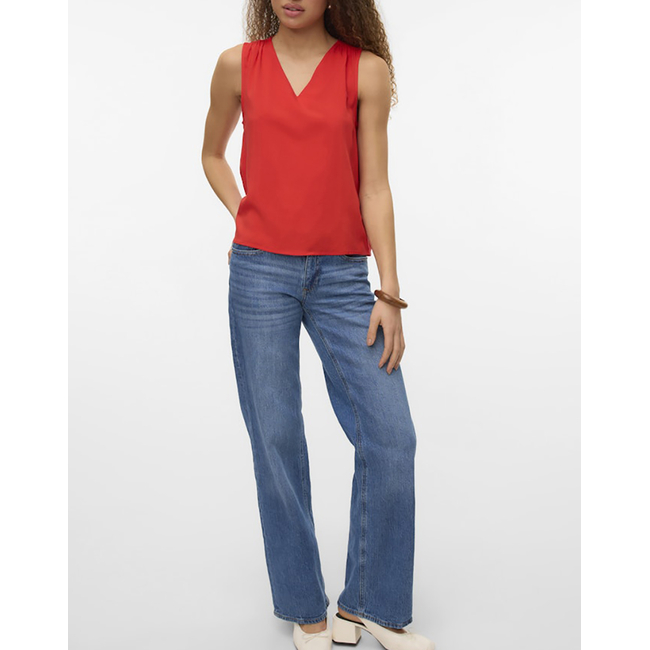 Product VERO MODA VMEASY JOY S/L V-NECK TOP WVN GA base image