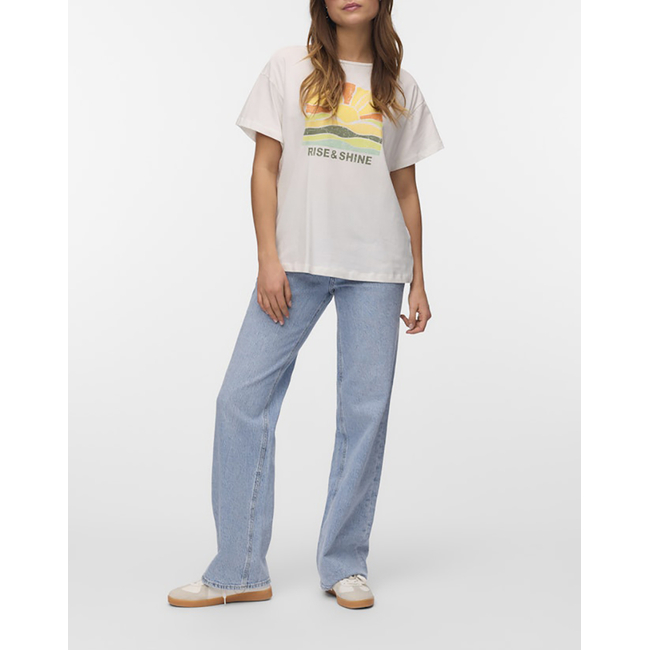 Product VERO MODA VMDINA S/S BOAT NECK TOP JRS BTQ GA base image