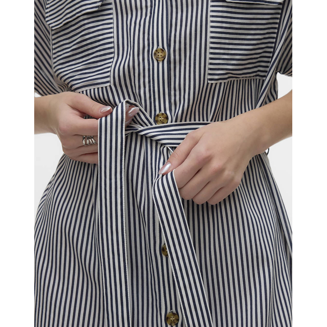 Product VERO MODA VMBUMPY SS SHORT SHIRT DRESS WVN GA NOOS base image
